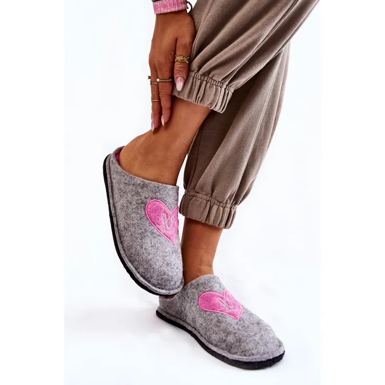 Chaussons Maison Big Star KK276020 Gris-Rose