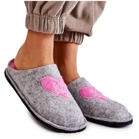 Chaussons Maison Big Star KK276020 Gris-Rose