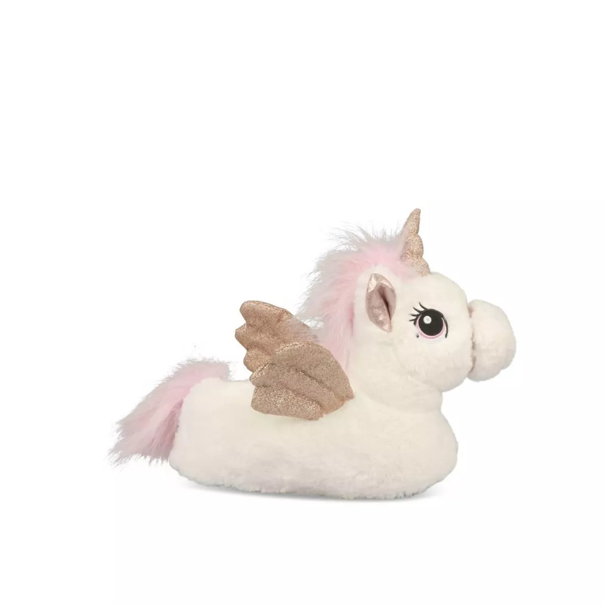 Chaussons peluche licorne BLANC MERRY SCOTT