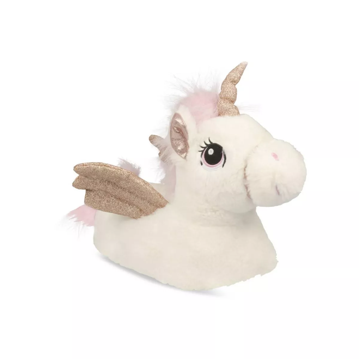 Chaussons peluche licorne BLANC MERRY SCOTT