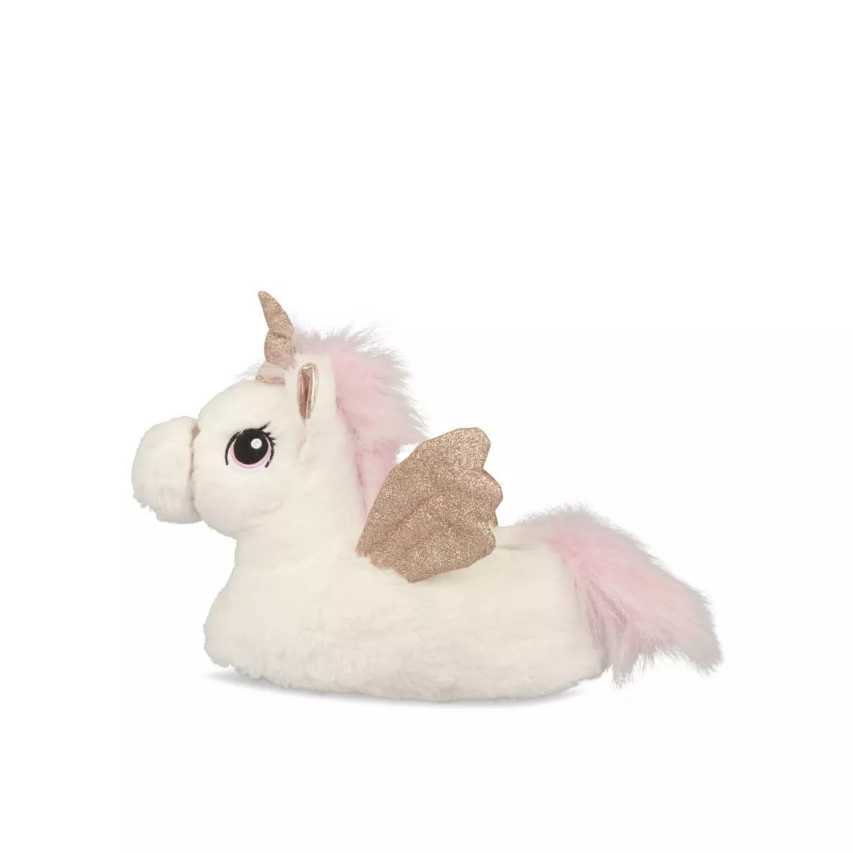 Chaussons peluche licorne BLANC MERRY SCOTT