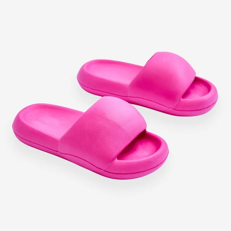 Chaussons Plateforme Mousse Légère Femme Fuchsia Milton rose