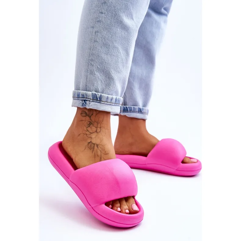 Chaussons Plateforme Mousse Légère Femme Fuchsia Milton rose