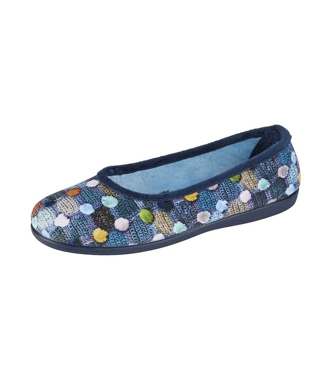 Chaussons samira femme bleu Sleepers