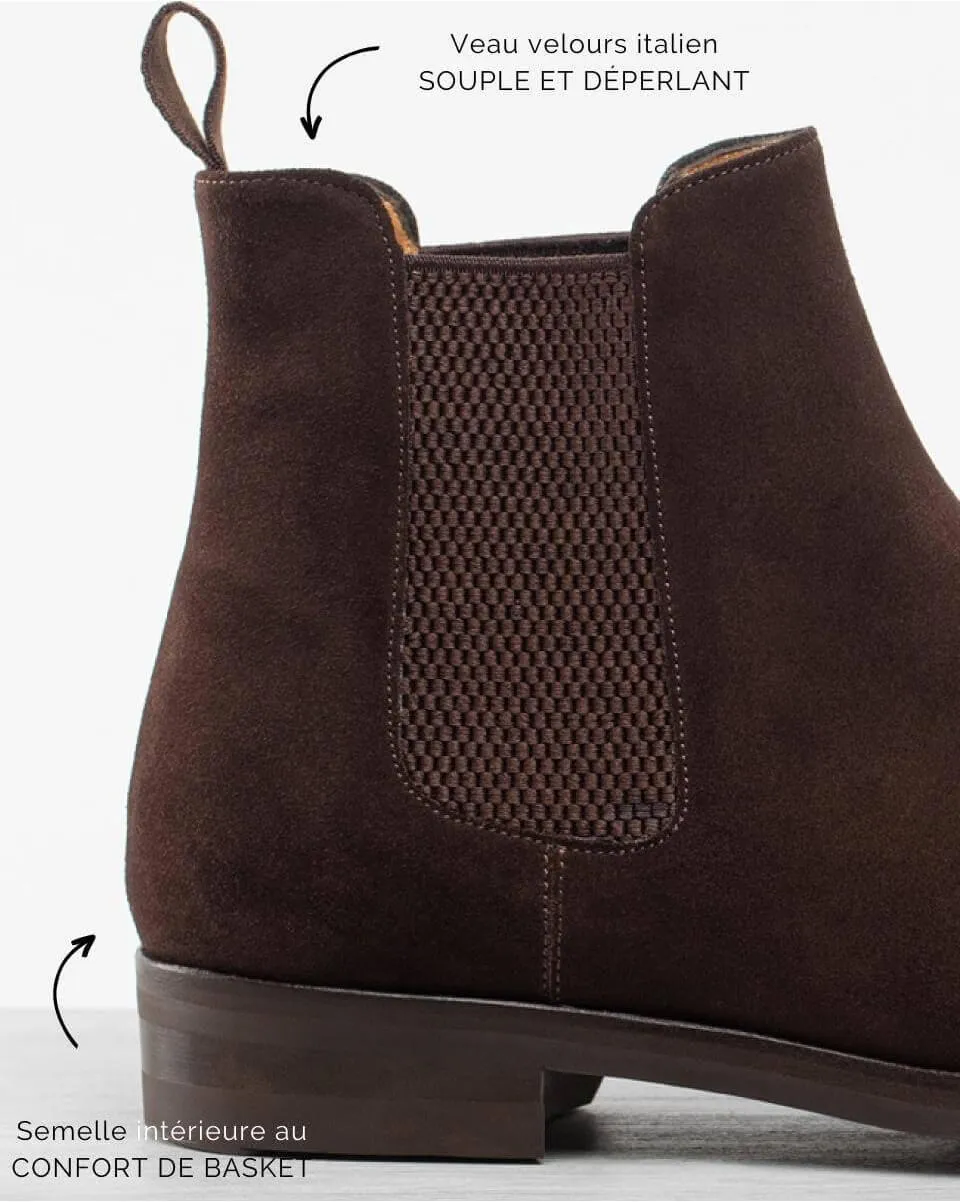 Chelsea Boots semelle gomme | Boots daim homme | In Corio