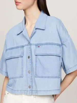 Chemisier oversize en denim en chambray | Denim | Tommy Hilfiger