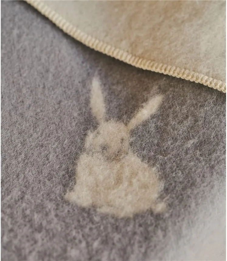 Couverture pour bébé motif lapin - Maison - Laine mélangée