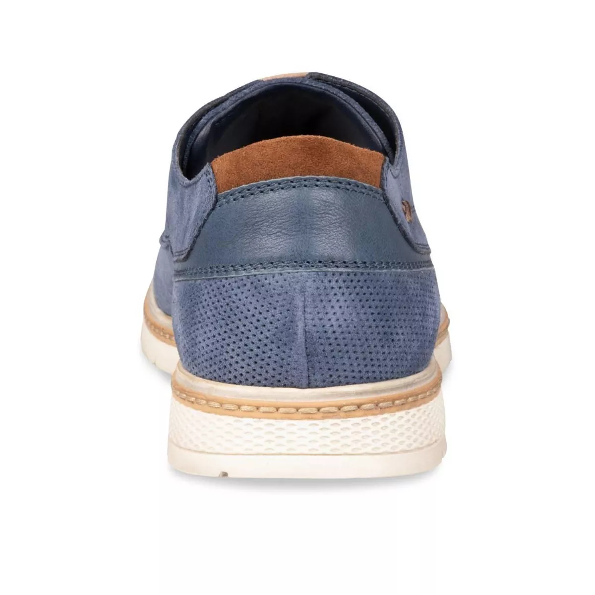 Derbies BLEU DENIM SIDE CUIR