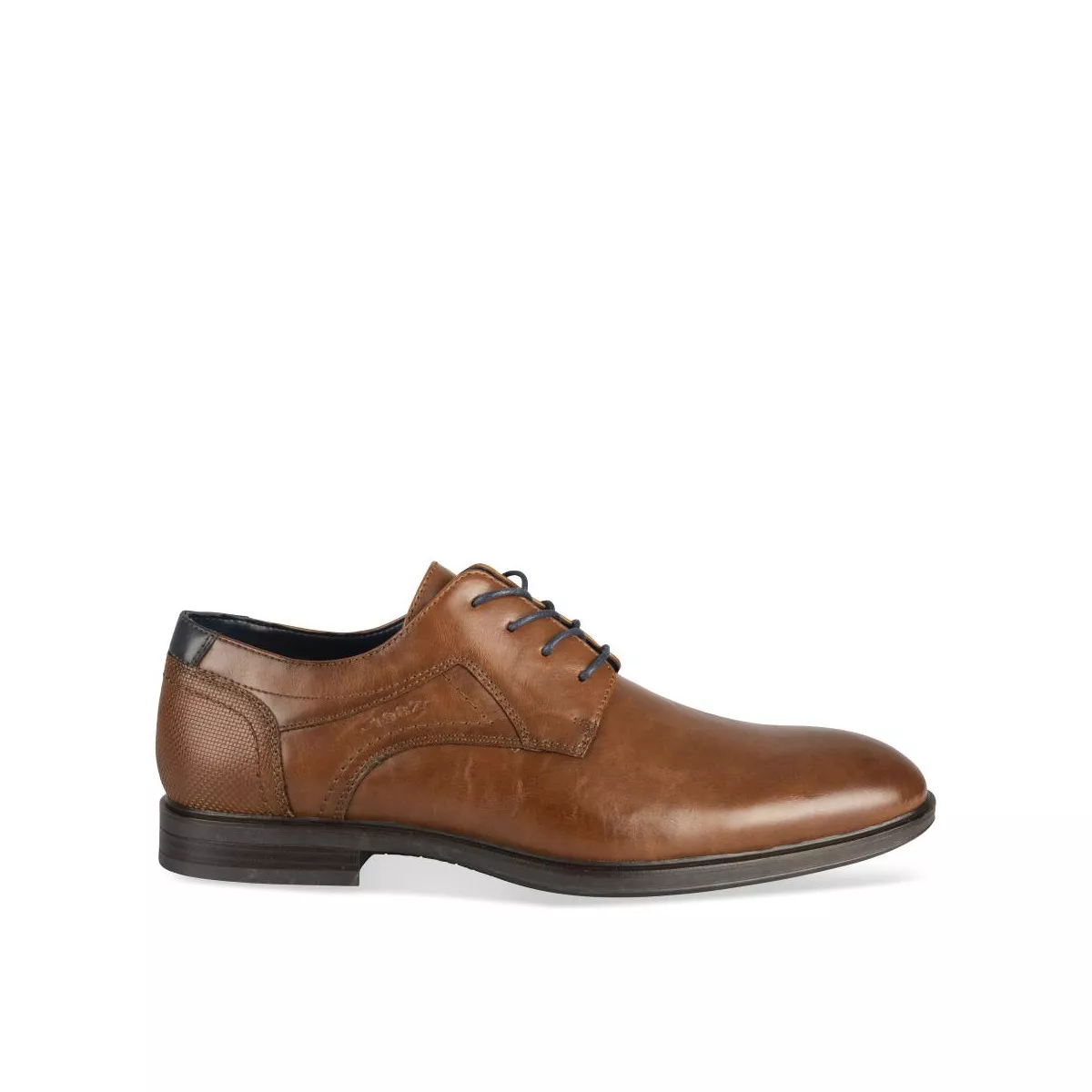 Derbies COGNAC DENIM SIDE