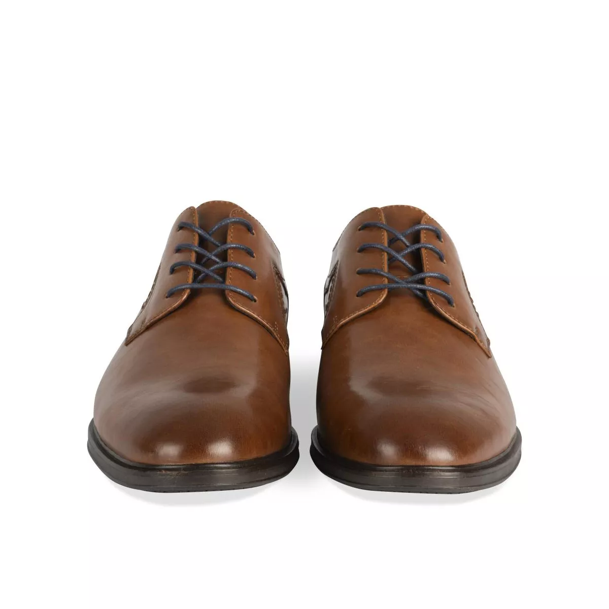 Derbies COGNAC DENIM SIDE