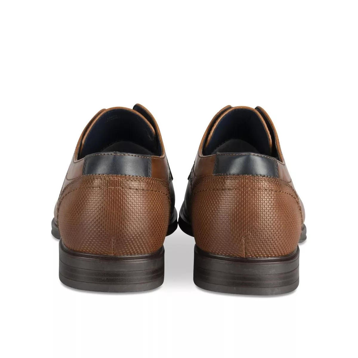 Derbies COGNAC DENIM SIDE