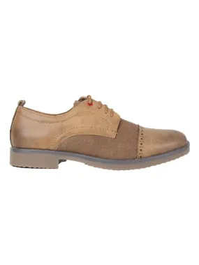 Derbies en denim Kebello - Marron