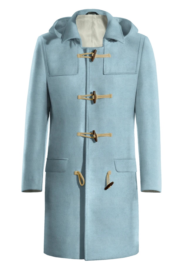 Duffle coat long bleue