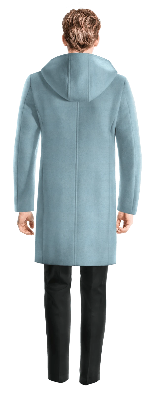 Duffle coat long bleue