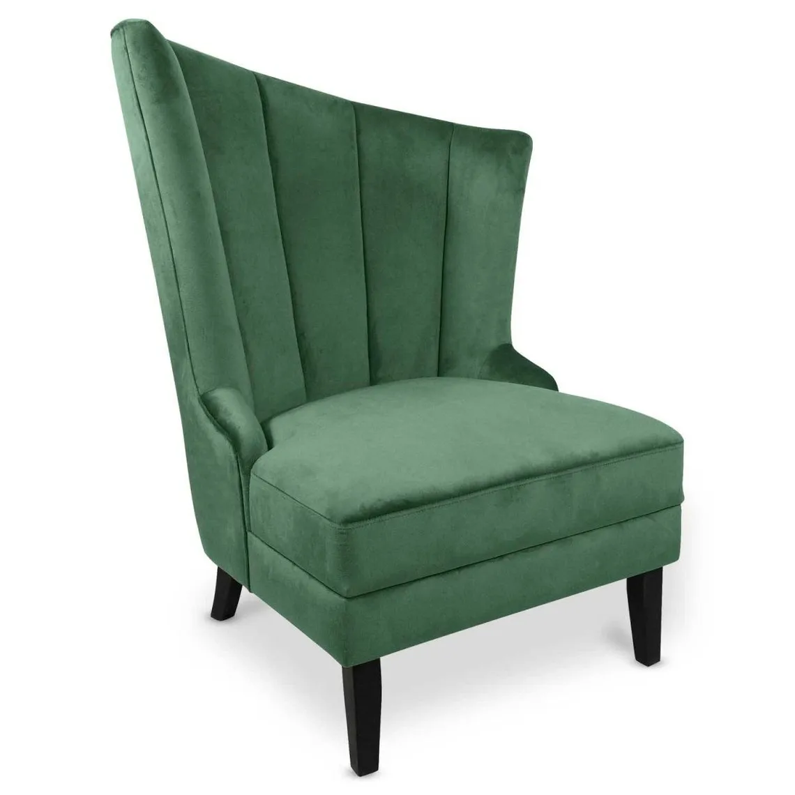 Fauteuil Karl Velours Vert | 3 Suisses