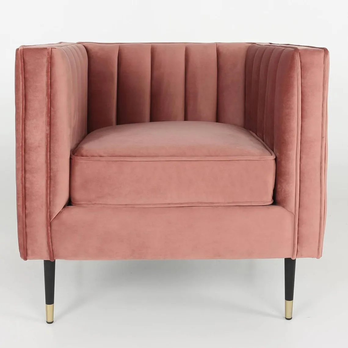 Fauteuil Velours Rose | 3 Suisses