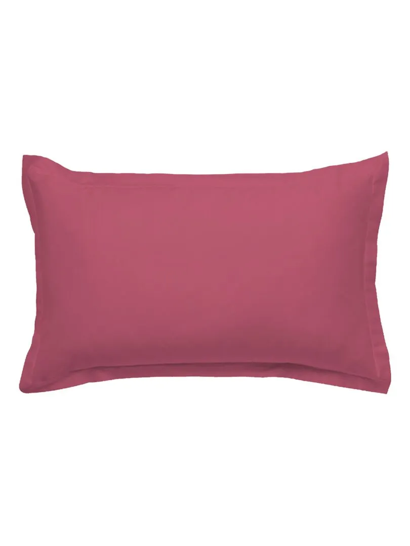 Future Home - Lot de 2 taies d'oreiller en coton  Fuchsia 50x70cm - Rose fushia