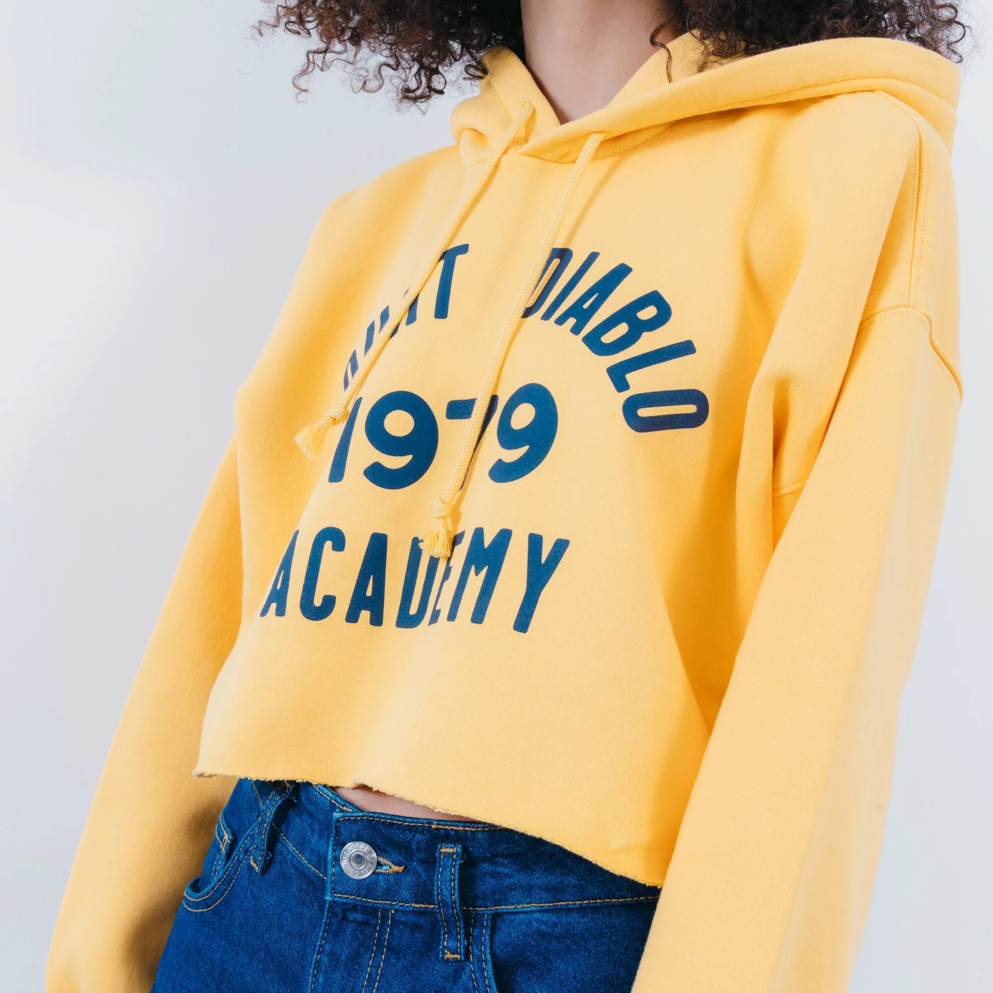 HOODIE CROPPED 90S GOLD TAB