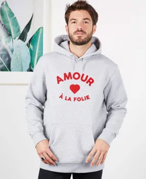 Hoodie homme Amour à la folie (plotter)