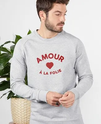 Hoodie homme Amour à la folie (plotter)