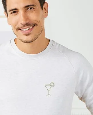 Hoodie zippé homme Cocktail margarita (brodé)