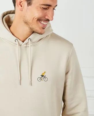 Hoodie zippé homme Cycliste doré (brodé)