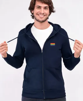 Hoodie zippé homme Drapeau LGBT