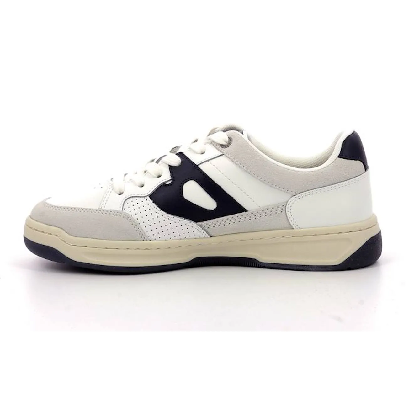 KICKERS Baskets basses Kikouak Jr marine blanc - Kickers