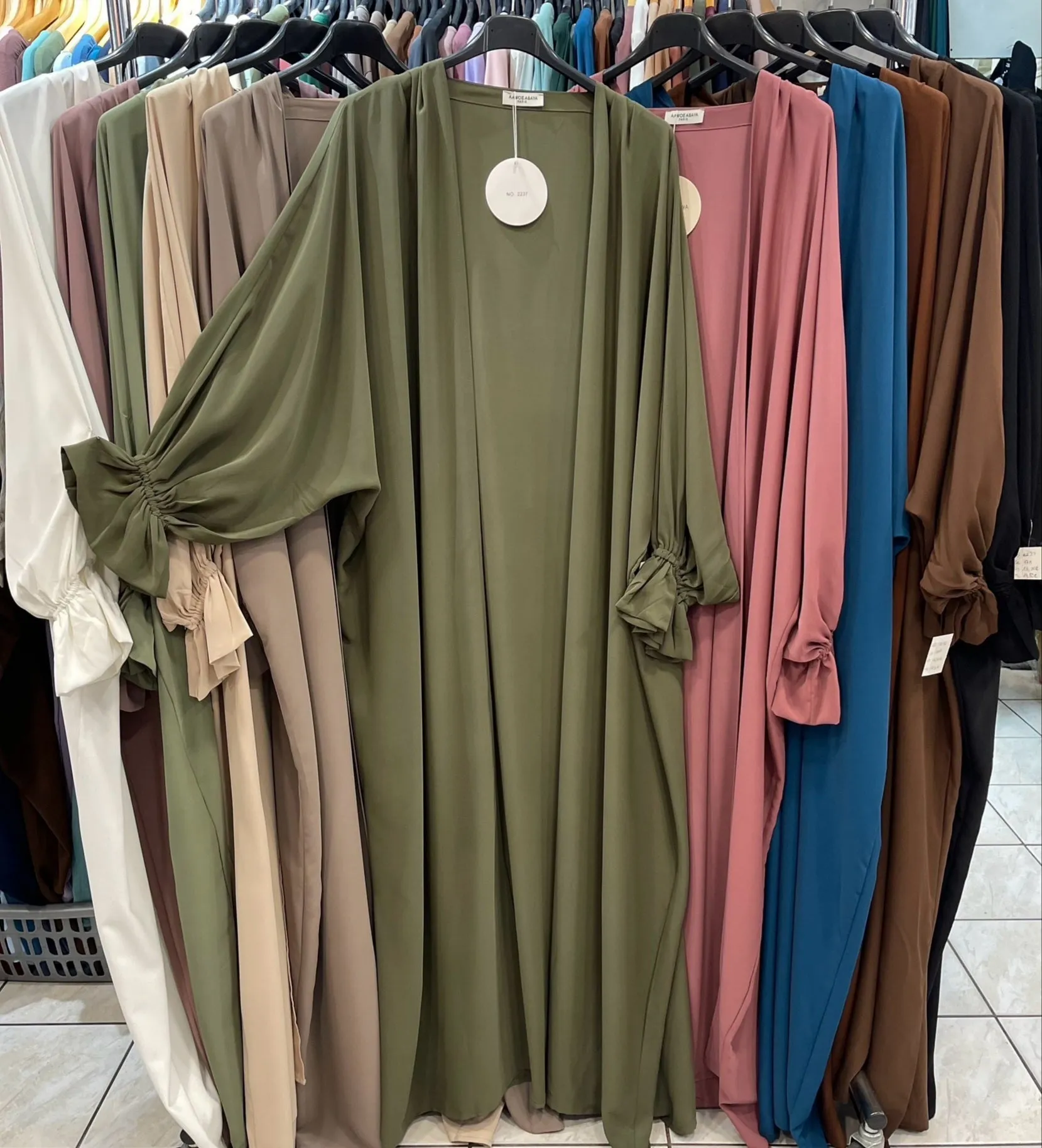 Kimono Soie de Médine Maryem -2237 Tendance Hijab