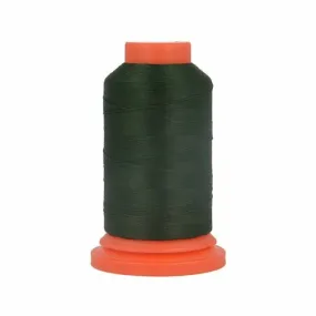 Lot de 3 bobines fil mousse polyester 1000m fabriqué en france pour surjeteuse vert foncé