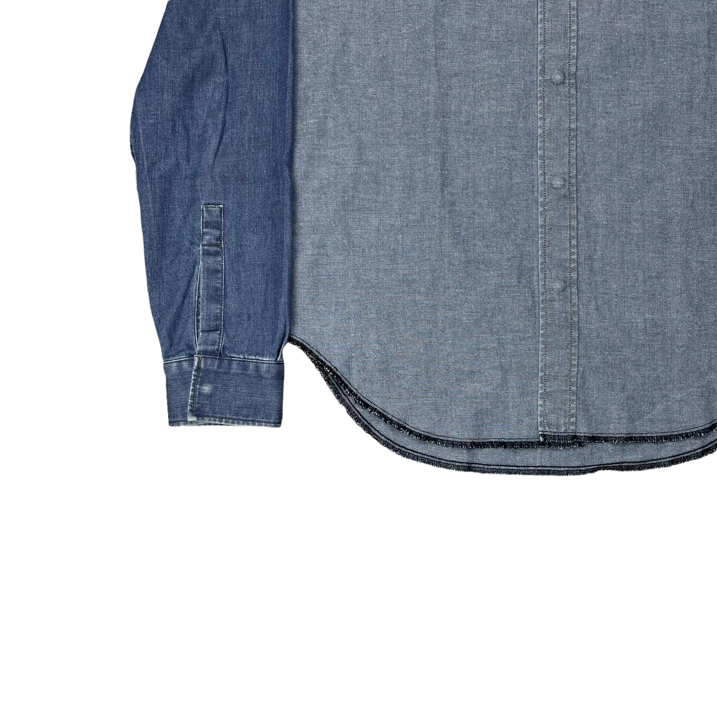 Maison Margiela Two Tone Patchwork Denim Shirt - SS17