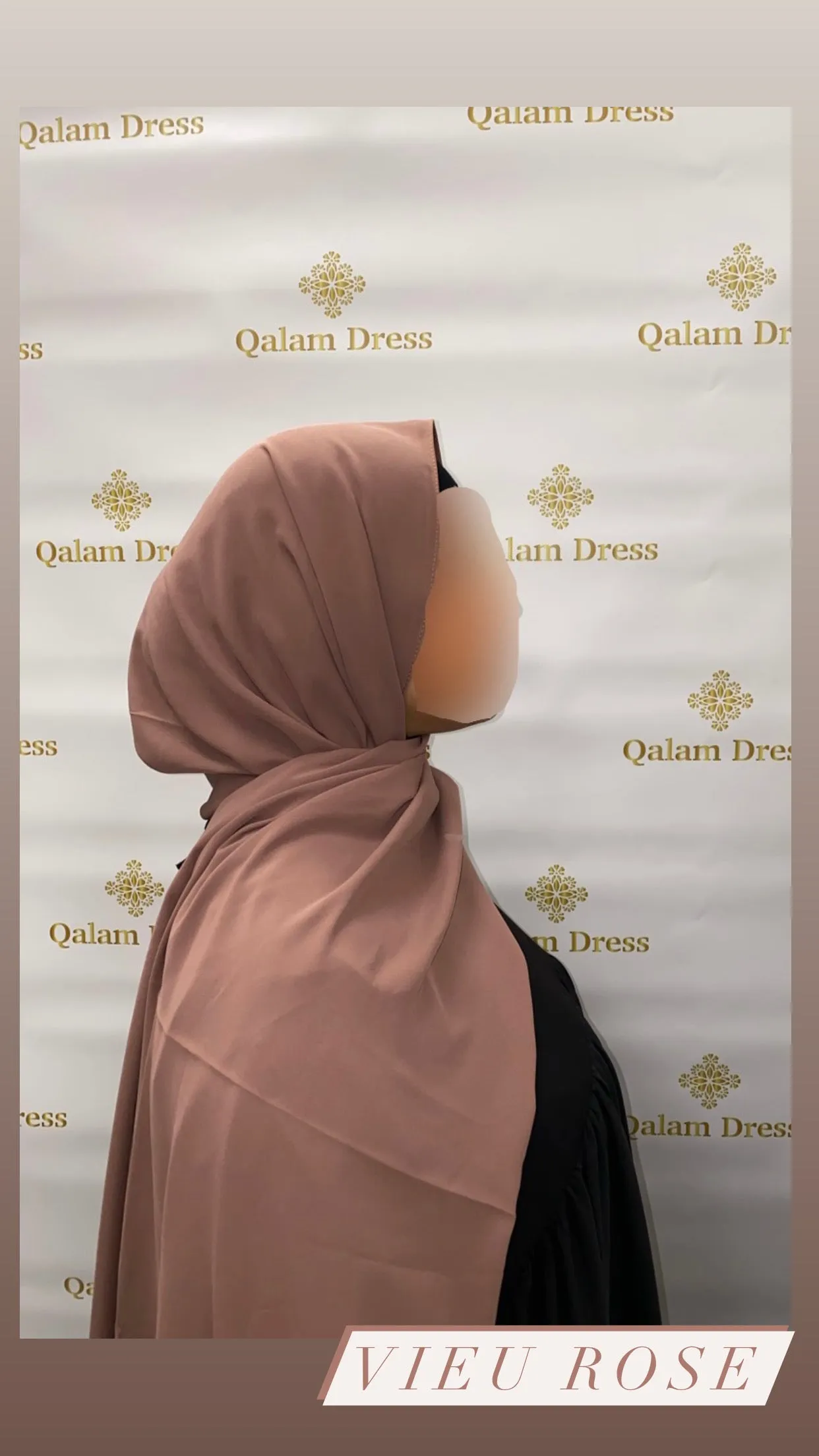 Maxi hijab  Soie de Médine opaque silk of Médina