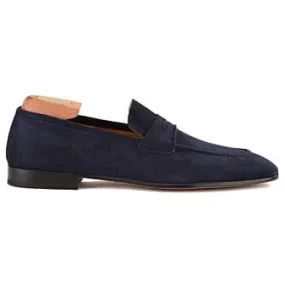 Mocassin homme Velours Bleu Marine Brione