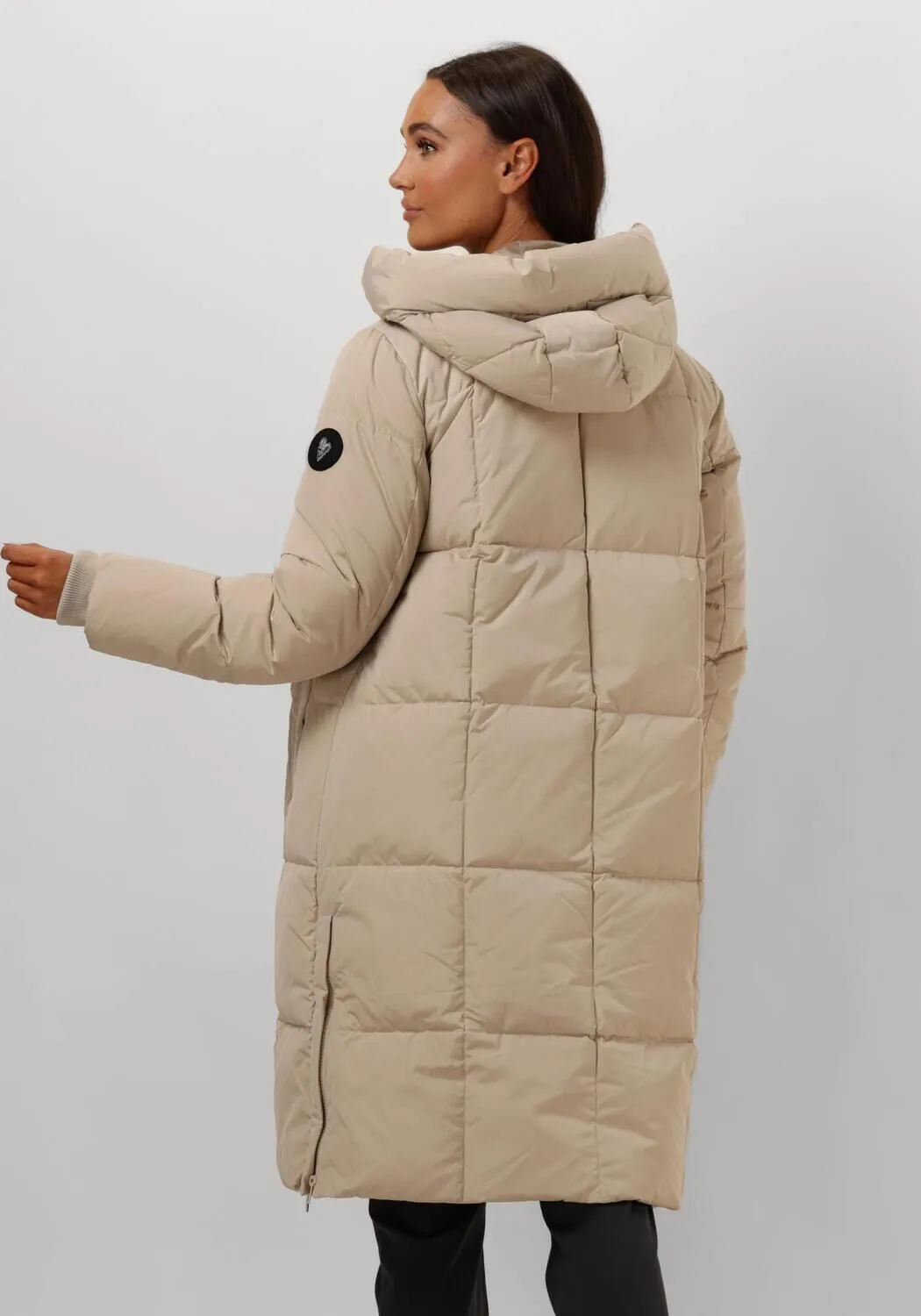 mos mosh veste matelassé nova square down coat en beige