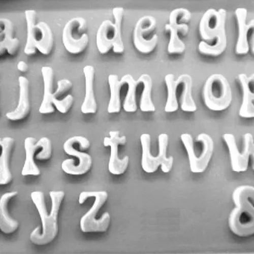 Moule silicone alphabet 26 lettre pour fimo plâtre wepam savon argile cire résine polyester pâte polymère k792 3e