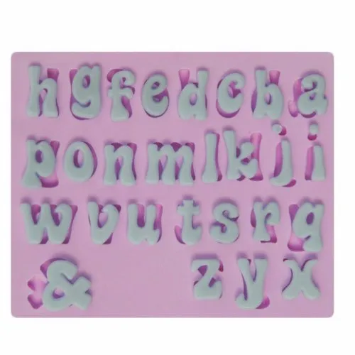 Moule silicone alphabet 26 lettre pour fimo plâtre wepam savon argile cire résine polyester pâte polymère k792 3e