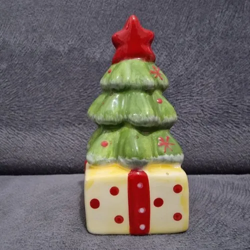 Moule silicone sapin de noël 3d sur paquet cadeau déco noel 9cm pour bougie fimo plâtre savon résine polyester ciment argile k12