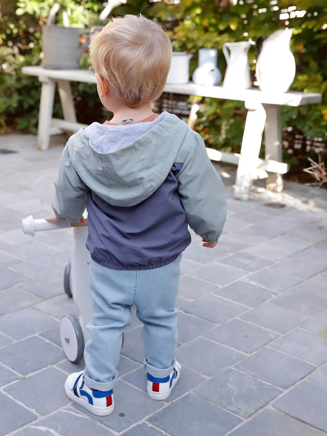 Pantalon en denim léger bébé denim bleached - Vertbaudet