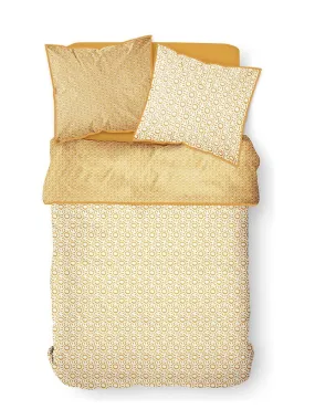 Parure de lit housse de couette avec taies d'oreiller 100% Coton 57 fils Kalahari - Multicolore