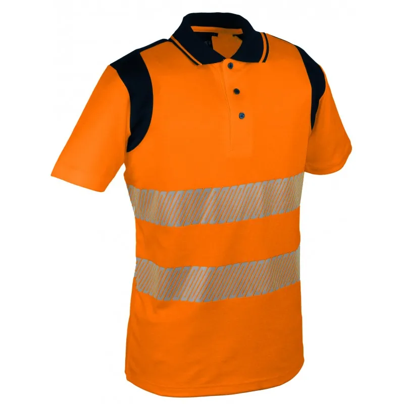 Polo orange 55% coton 45% polyester