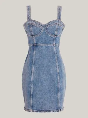 Robe courte bustier moulante en denim | Denim | Tommy Hilfiger