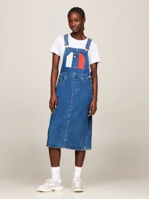 Robe salopette midi en denim | Denim | Tommy Hilfiger