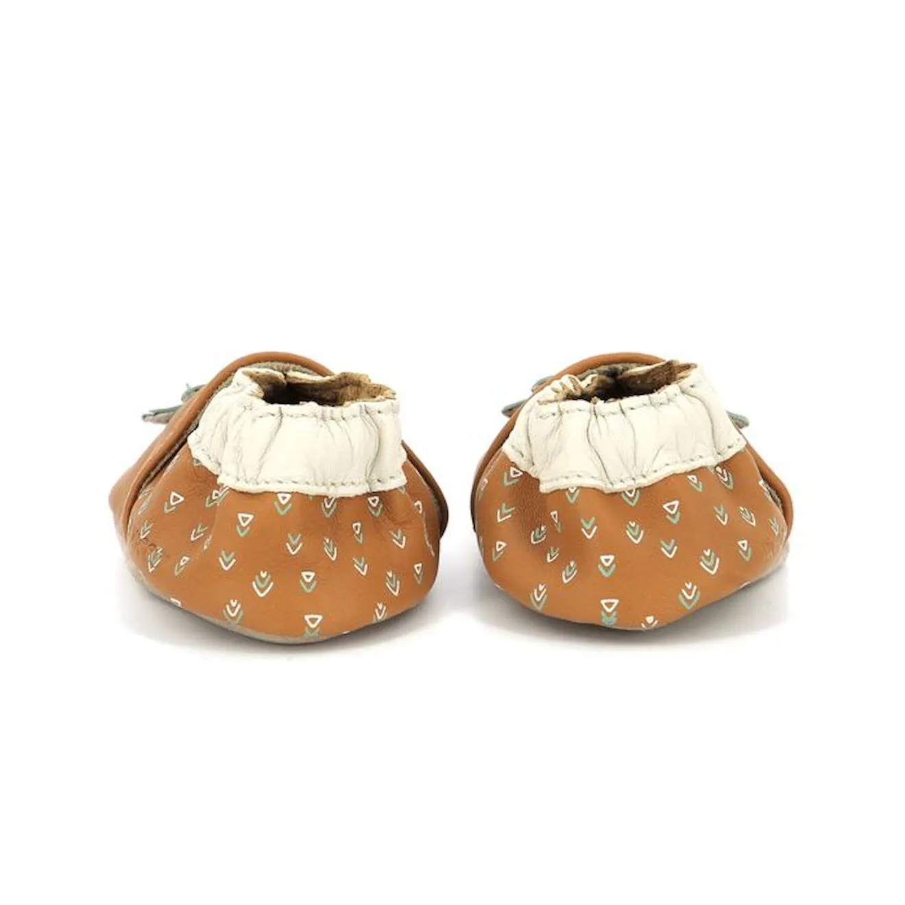 ROBEEZ Chaussons Triceradino camel marron - Robeez