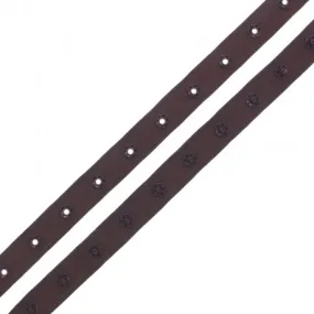 Ruban Polyester Bouton Pression - Chocolat