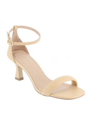 sandales classiques à talons cuir beige 07 cm