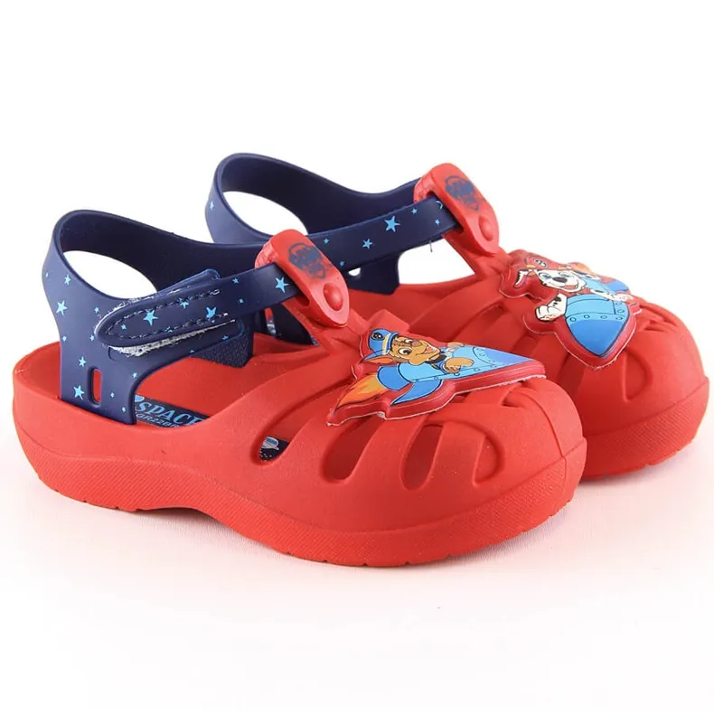 Sandales confortables pour enfants parfumées rouges Paw Patrol Zaxy JJ385044 01GR22BR