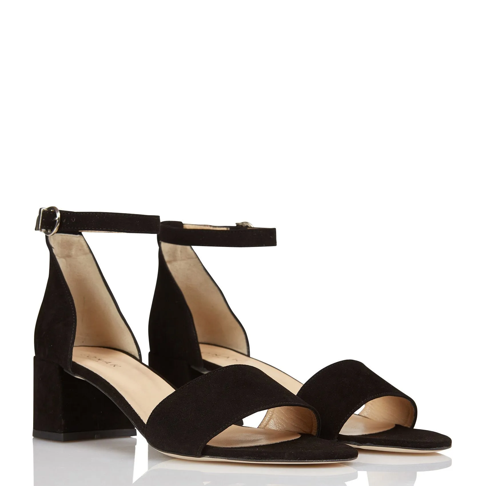 SANDALES TALONS MI-HAUTS EN CUIR VELOURS VERDI - JONAK pour FEMME | Printemps