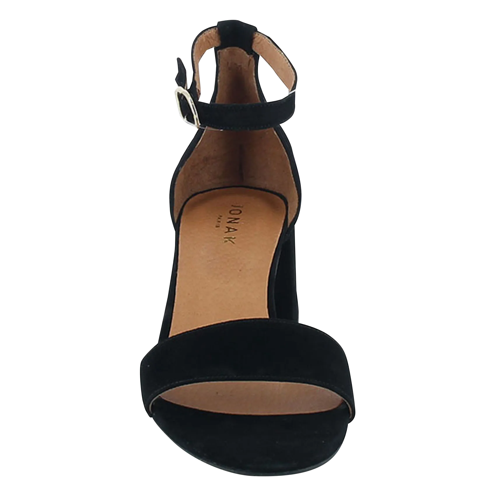 SANDALES TALONS MI-HAUTS EN CUIR VELOURS VERDI - JONAK pour FEMME | Printemps