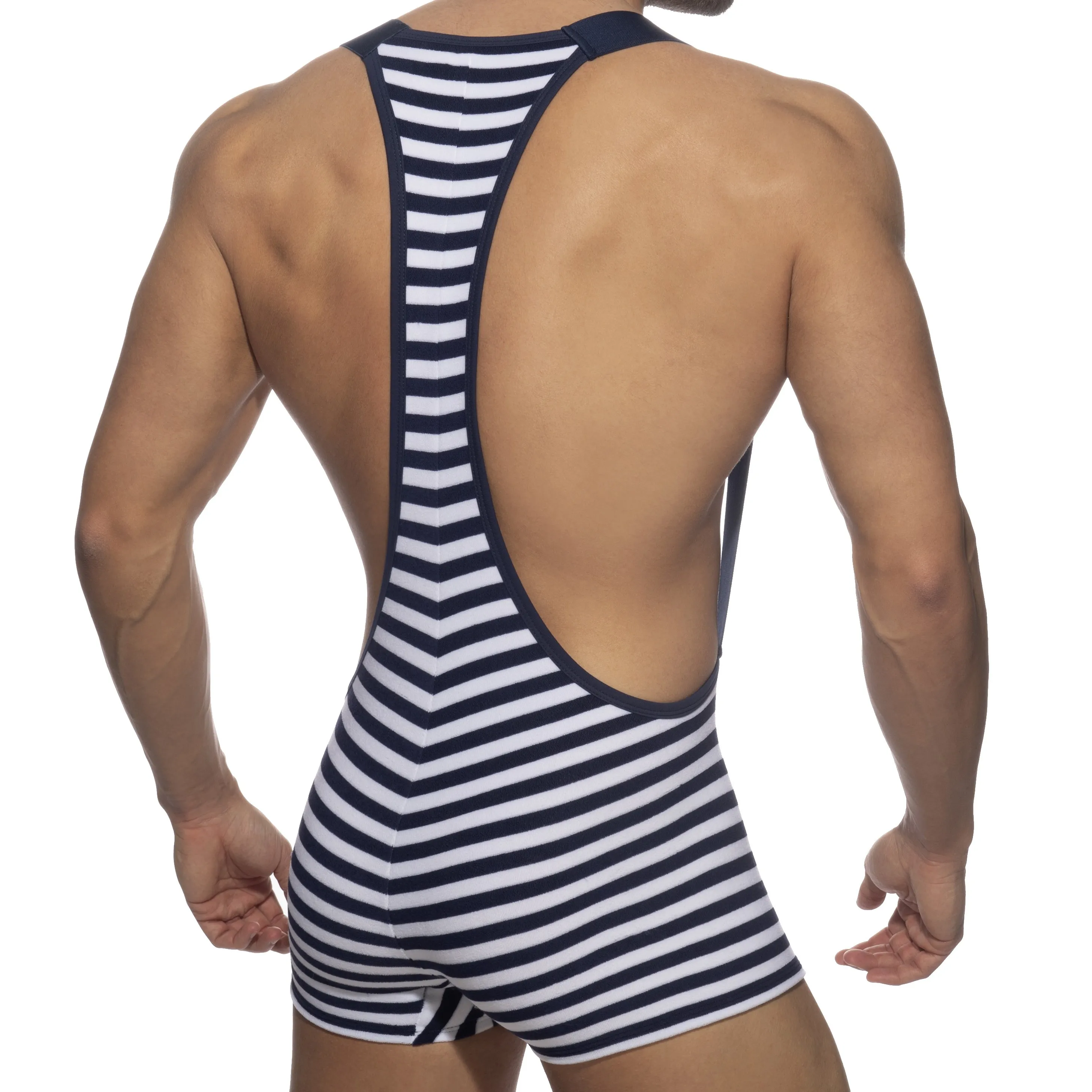 Singlet sailor velours - marine - ADDICTED : vente body et combinai...