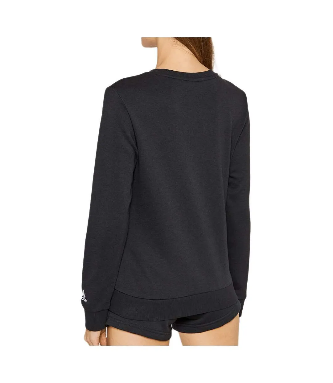 Sweat Noir Femme Adidas Lin